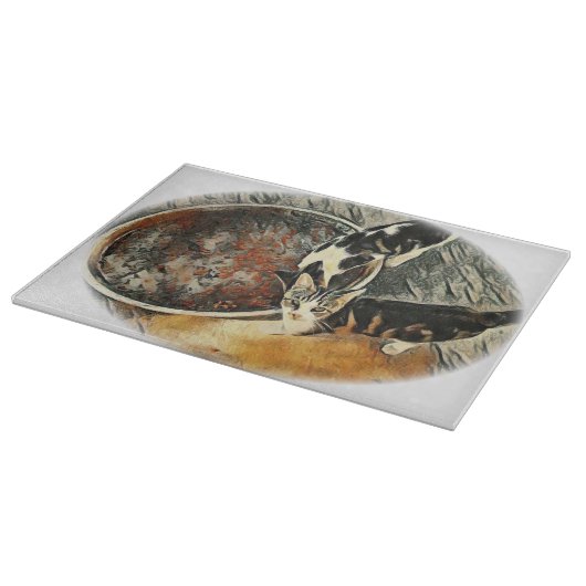 時食べ物を与え間だ！ カッティングボード (角)