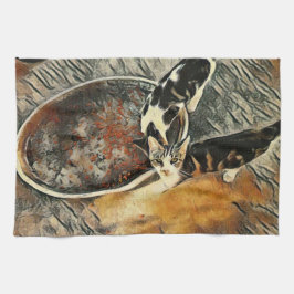 時食べ物を与え間だ！ キッチンタオル