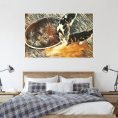 時食べ物を与え間だ！ キャンバスプリント (インサイチュ (寝室))