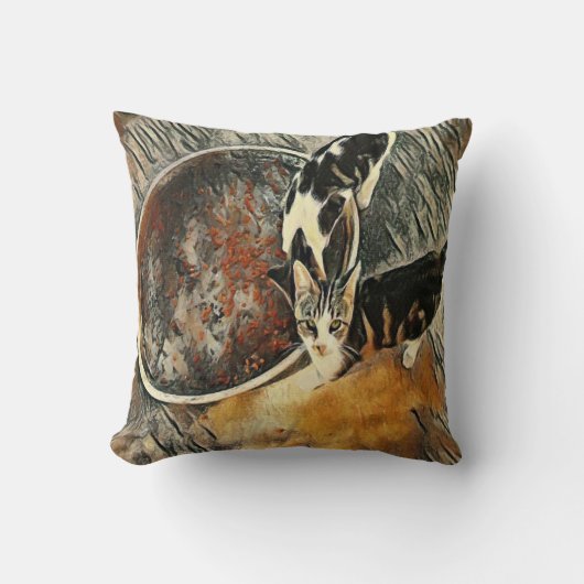 時食べ物を与え間だ！ クッション (正面)