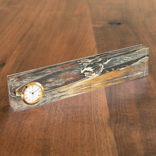 時食べ物を与え間だ！ デスクネームプレート (側面)