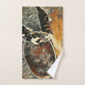 時食べ物を与え間だ！ バスタオルセット (ハンドタオル)