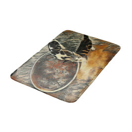 時食べ物を与え間だ！ バスマット