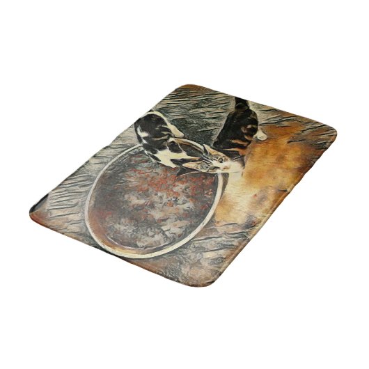 時食べ物を与え間だ！ バスマット (アングル)