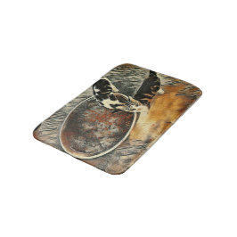 時食べ物を与え間だ！ バスマット