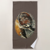 時食べ物を与え間だ！ ビーチタオル (正面)