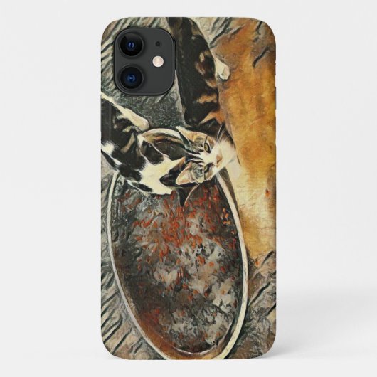 時食べ物を与え間だ！ Case-Mate iPhoneケース (裏面)