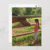 時食べ物を与え間! ポストカード (正面/裏面)