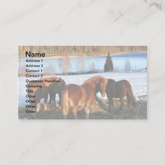 時食べ物を与え間 名刺 (正面)