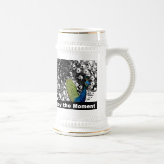 時2を-孔雀楽しんで下さい ビールジョッキ