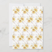 晩夏のひまわりウェディング セーブザデート (裏面)