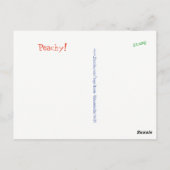 晩夏の桃 ポストカード (裏面)