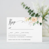 晩夏の結婚式RSVP食事の選択 出欠カード (スタンド正面)