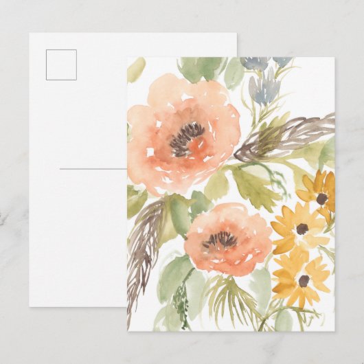 晩夏の花 ポストカード (正面/裏面)