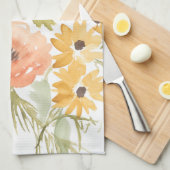 晩夏の花I キッチンタオル (四つ折り)