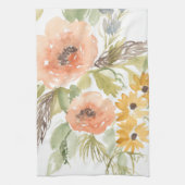 晩夏の花I キッチンタオル (縦)