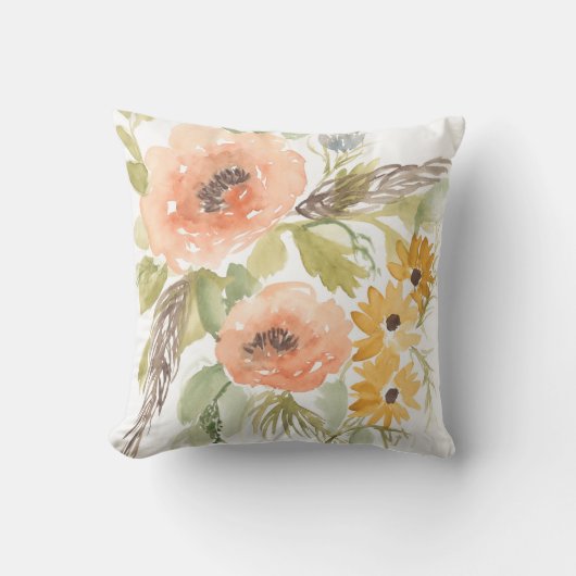 晩夏の花I クッション (正面)