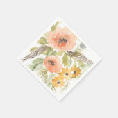 晩夏の花I スタンダードカクテルナプキン (角)