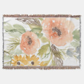 晩夏の花I スローブランケット (正面)