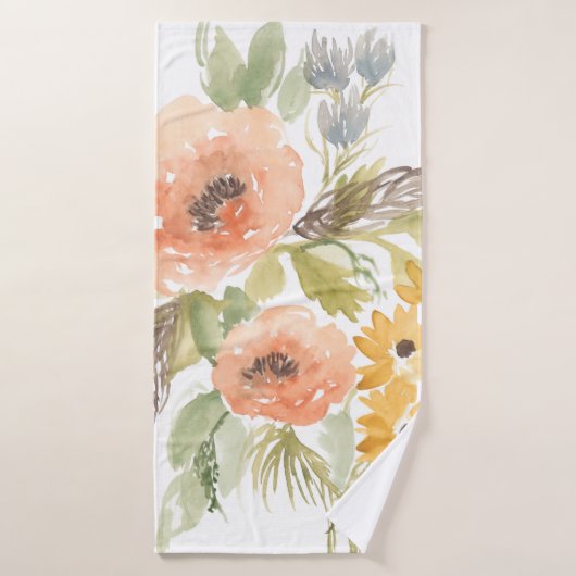 晩夏の花I バスタオル (バスタオル)