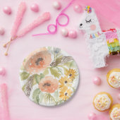 晩夏の花I ペーパープレート (パーティー)