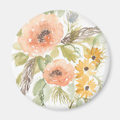 晩夏の花I マグネット (正面)