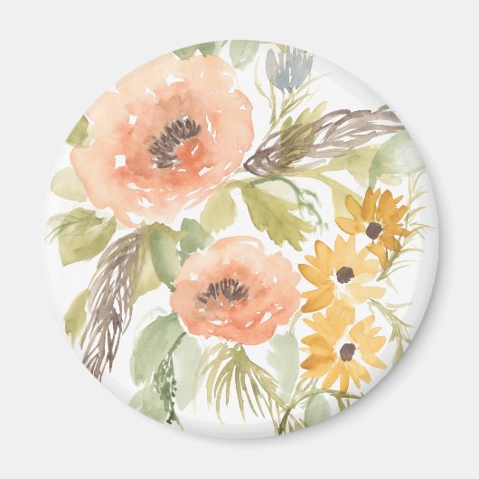 晩夏の花I マグネット (正面)