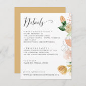 晩夏オレンジパレ結婚ット詳細 エンクロージャーカード (正面/裏面)