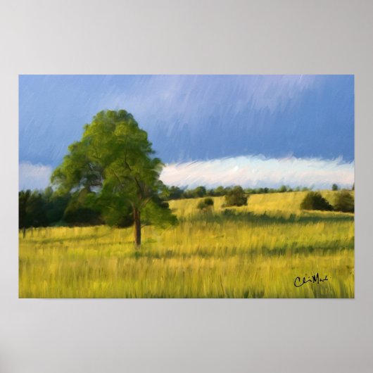 晩夏夕べ- 絵画s ポスター (正面)