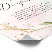 晩期乳首おむつサイン赤ちゃんシャワーのゲームboho ポスター (角)