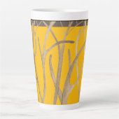 晩秋の大きなラテマグカップ カフェラテマグ (正面)