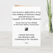 晩秋 カード (裏面)