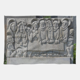 晩餐の最後の墓石 キッチンタオル