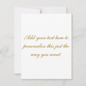 晩餐会/宴会への招待 招待状 (裏面)