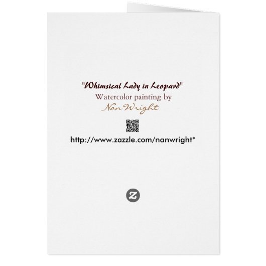 普通おもしろいの家族の女性 (裏面)