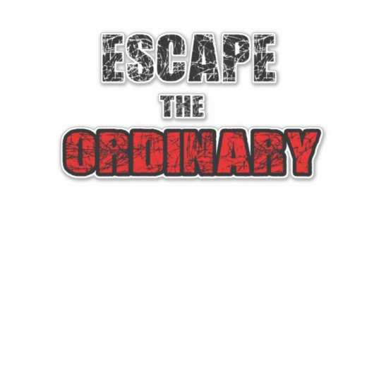 普通から逃れる シール (正面)