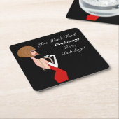 普通じゃないぞ、ダリング! スクエアペーパーコースター (アングル)