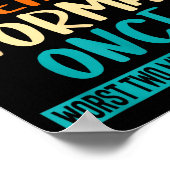 普通になることを一度試してみた 面白い 皮肉な名言 レ ポスター (角)