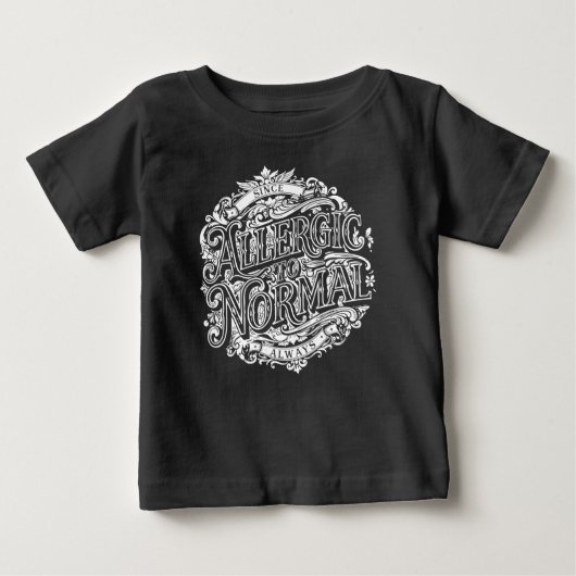 普通にアレルギー ベビーTシャツ (正面)