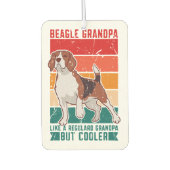 普通のおじいさんのようにビーグルおじいちゃんクールが- カーエアーフレッシュナー (正面)