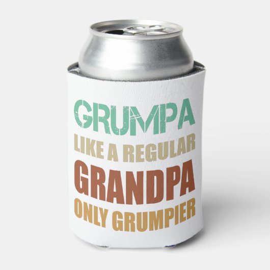 普通のおじいちゃんだけのあごり文句を言う父親のように 缶クーラー (缶正面)