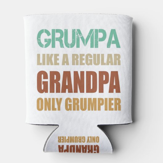 普通のおじいちゃんだけのあごり文句を言う父親のように 缶クーラー (裏面)