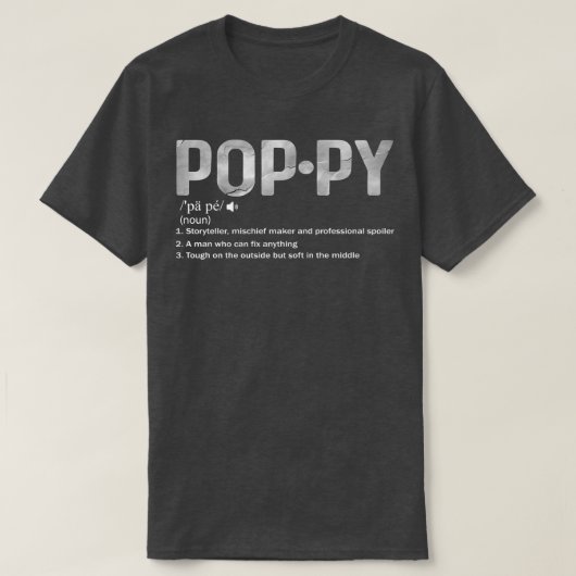 普通のおじいちゃんだけみたいなクールPopPy Defi Tシャツ (デザイン正面)