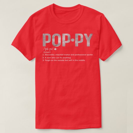 普通のおじいちゃんだけみたいなクールPopPy Defi Tシャツ (デザイン正面)