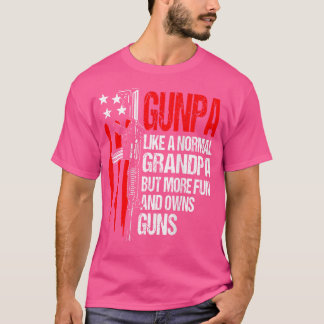 普通のおじいちゃんのようにガンパが、より多くのおもしろいが銃を所有している Tシャツ
