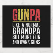 普通のおじいちゃんのようにガンパが、より多くのおもしろいと所有 ビールラベル (シングルラベル)