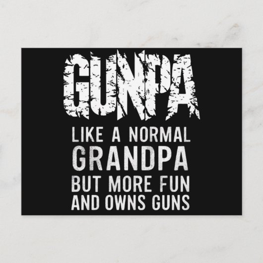 普通のおじいちゃんのようにガンパが、より多くのおもしろいと所有 ポストカード (正面)