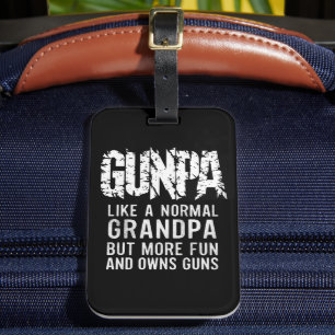 普通のおじいちゃんのようにガンパが、より多くのおもしろいと所有 ラゲッジタグ