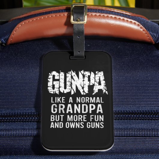 普通のおじいちゃんのようにガンパが、より多くのおもしろいと所有 ラゲッジタグ (正面インサイチュ2)