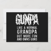 普通のおじいちゃんみたいだけどもっと楽しいGUNPA 招待状 (正面)